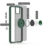 Wholesale Tuff Slim Armor Hybrid Ring Stand Case for LG K92 5G (Green)